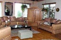 Family room in the real estate property